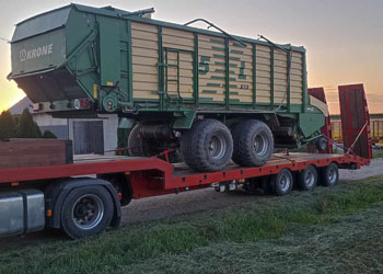 Nitro Sław - Usługi transportowe lawetą niskopodwoziową